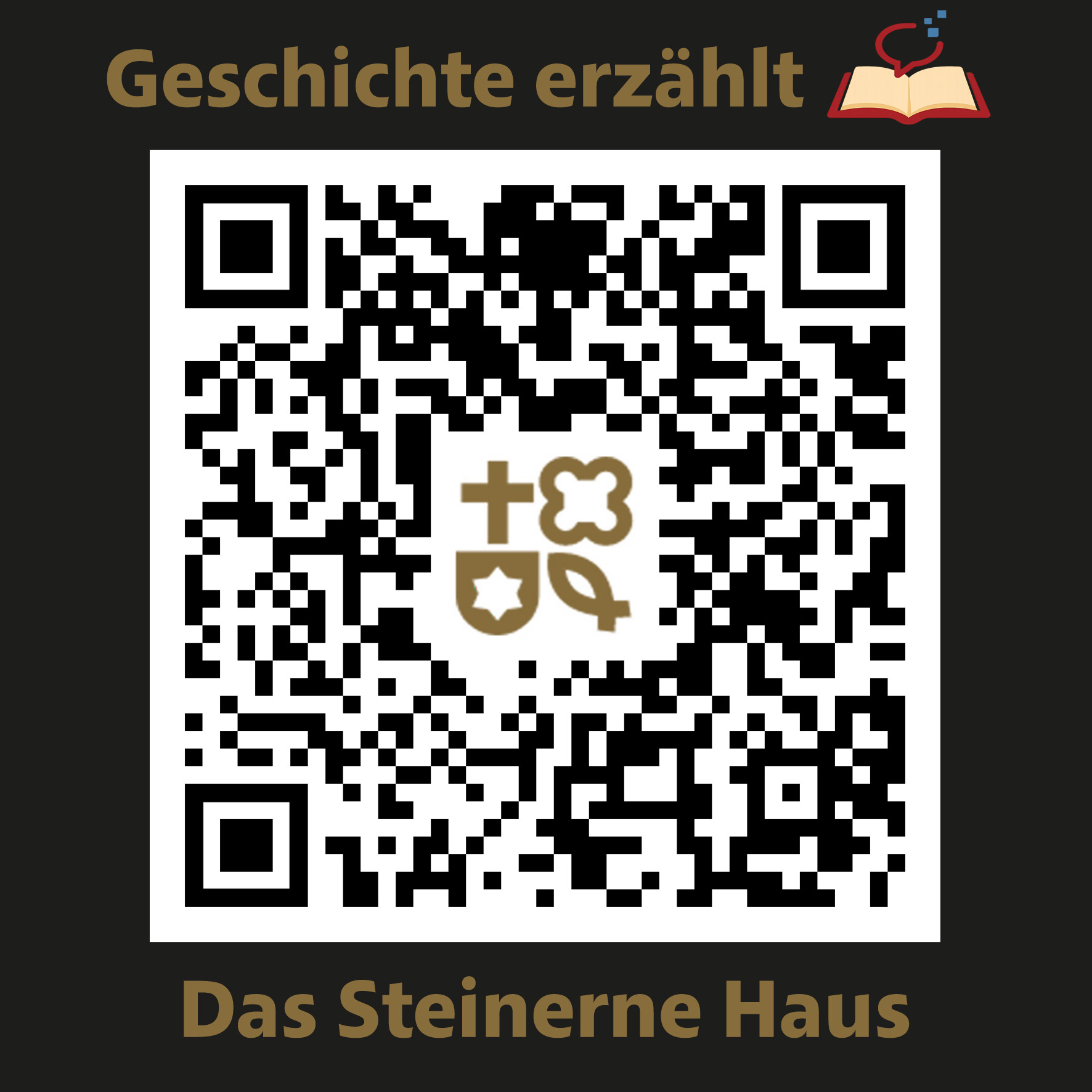 QR code example: Steinernes Haus in the fortress of Ziegenhain